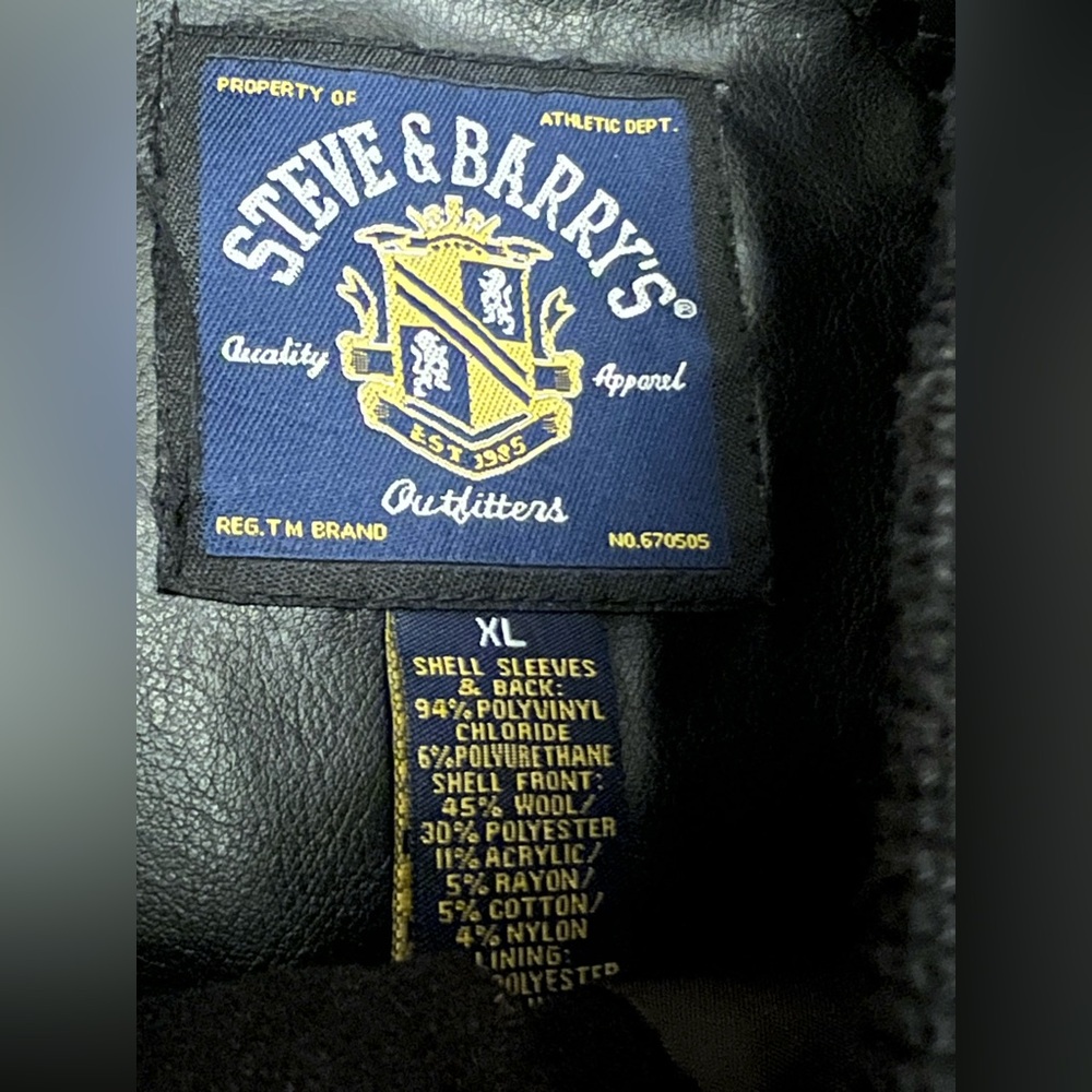 Vintage WWE Undertaker Steve & Barry’s Varsity Jacket BRAND NEW NWT - Picture 5 of 8